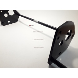 Задняя ось 46-52 сварная, с колесом 280 , с оцинковкой, al-ko