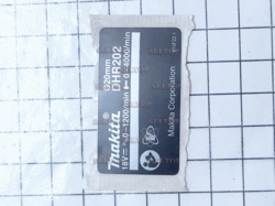 Маркировочная табличка DHR202 makita 815F22-1, makita