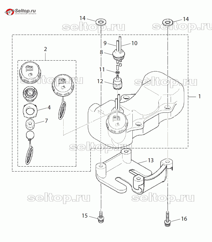 Топливный бак для Makita BCM 4300