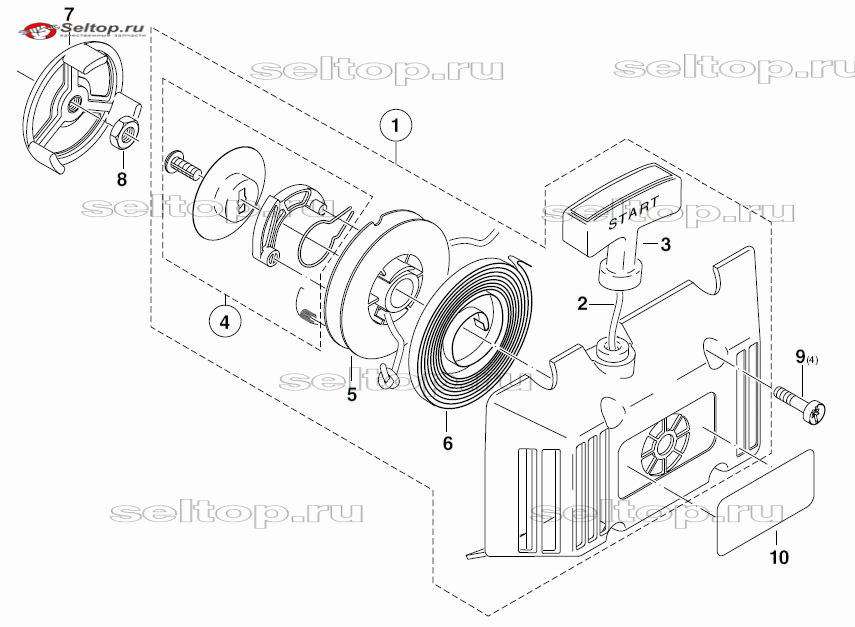 Стартер для Makita MS 4000