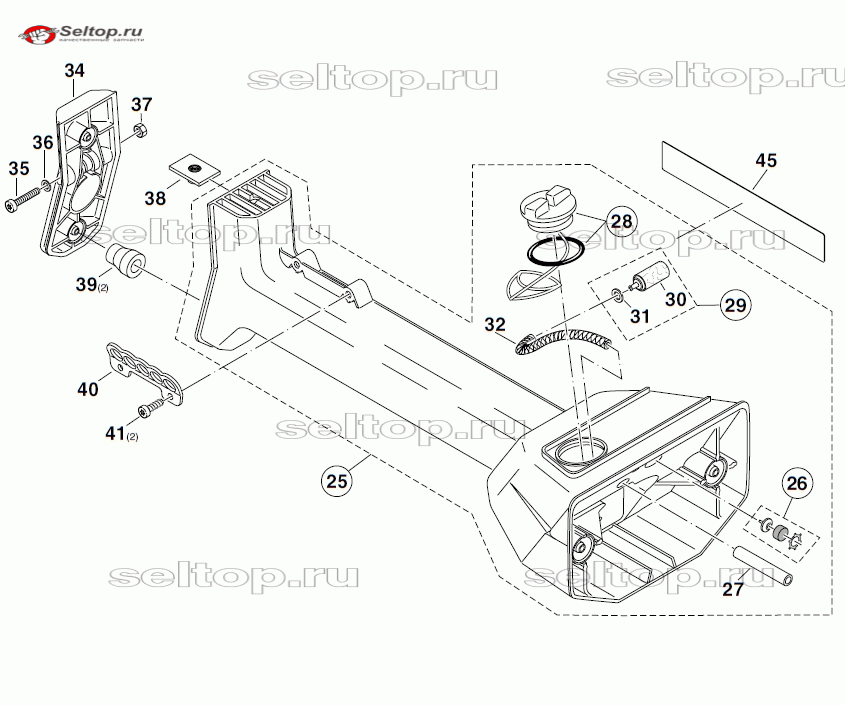 Топливный бак для Makita MS 4000