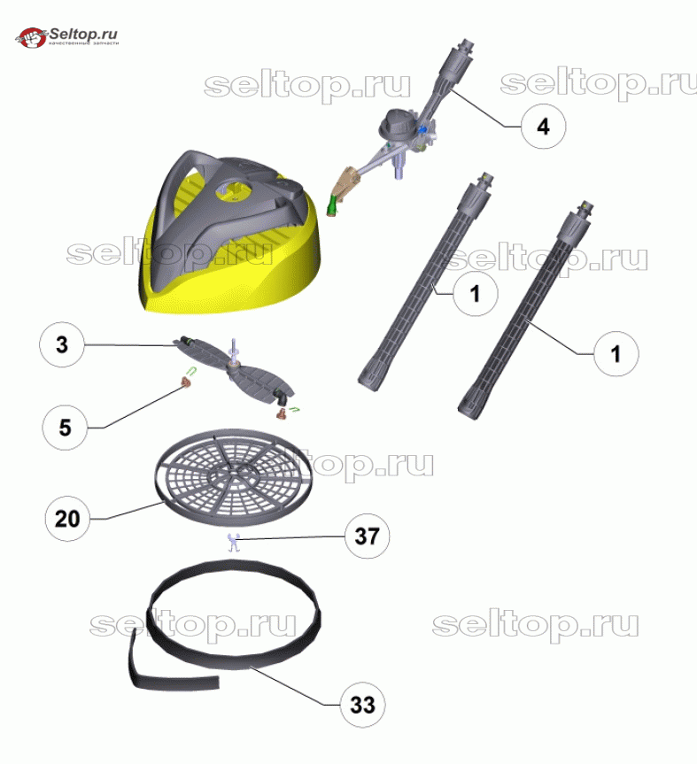 Перечень запасных деталей T 450 (5.972-951.0)