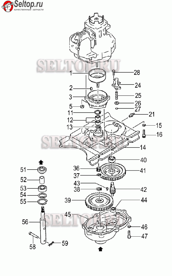Коробка передач для мотобура Hitachi DA 300E