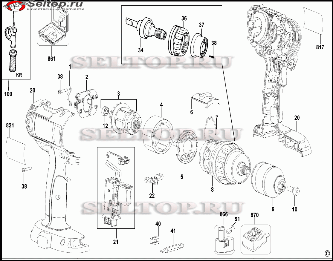 Схема dewalt dcb 105