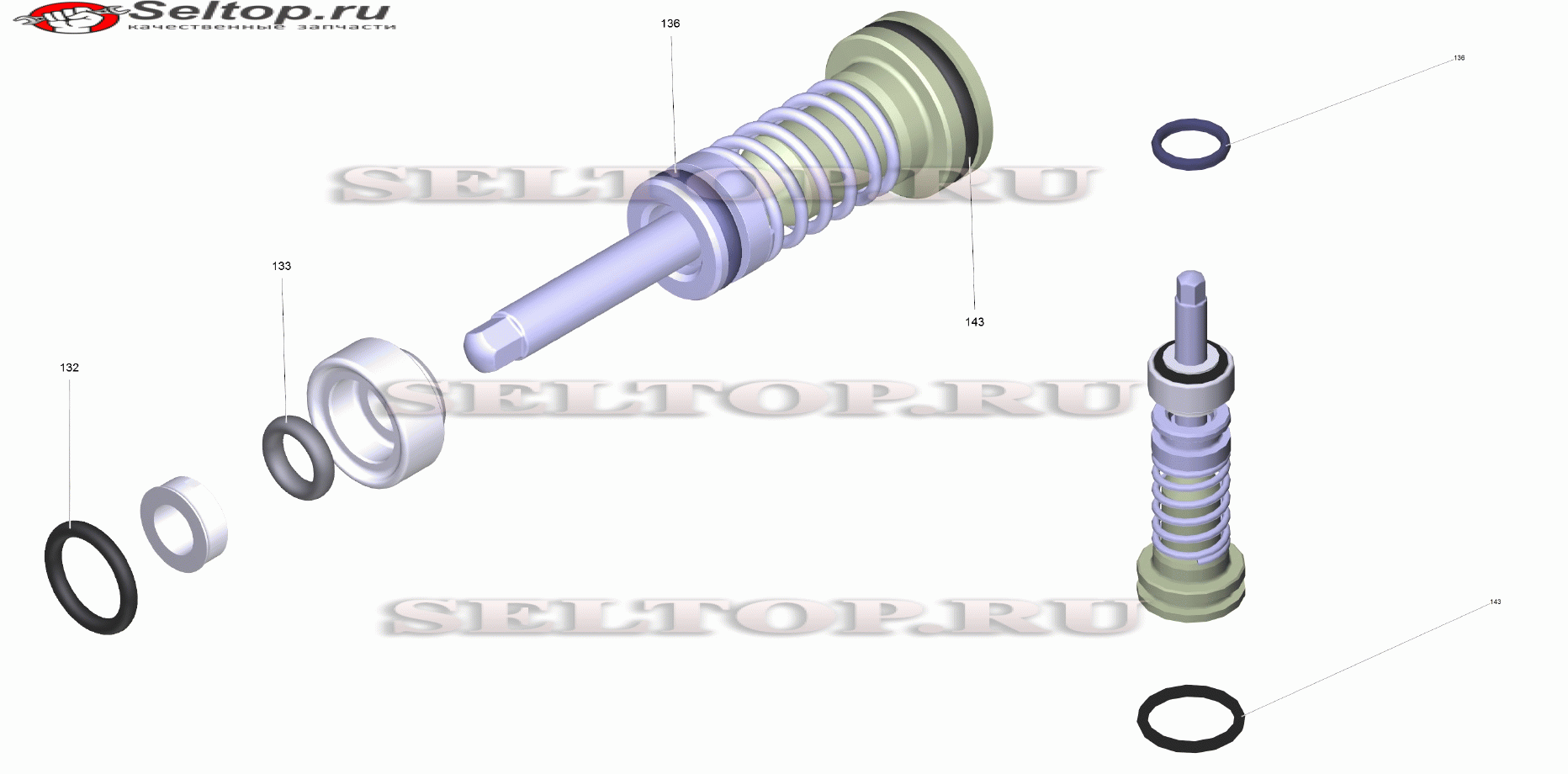 Распределительный поршень в сборе (2.885-408.0)