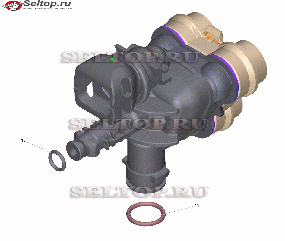 Головка цилиндра RV K2.0X