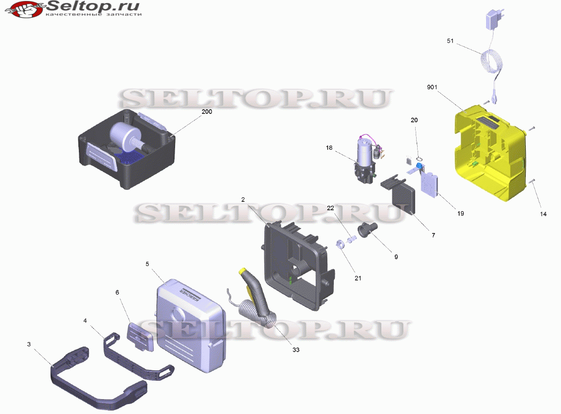 Перечень запасных деталей