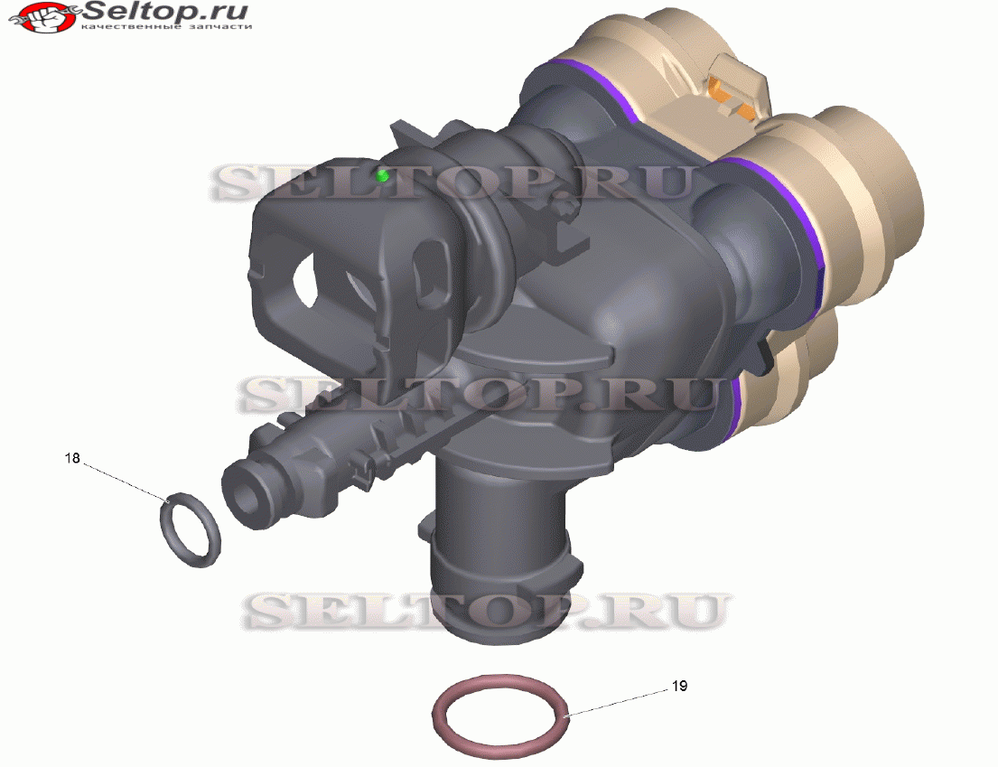 Головка цилиндра RV K2.0X 