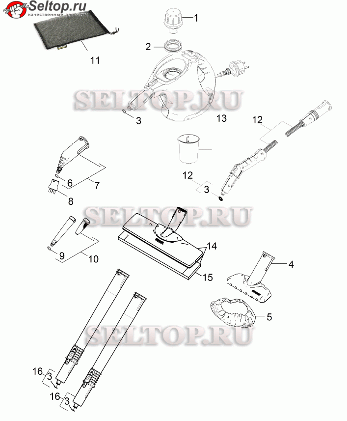 Краткий каталог запасных частей