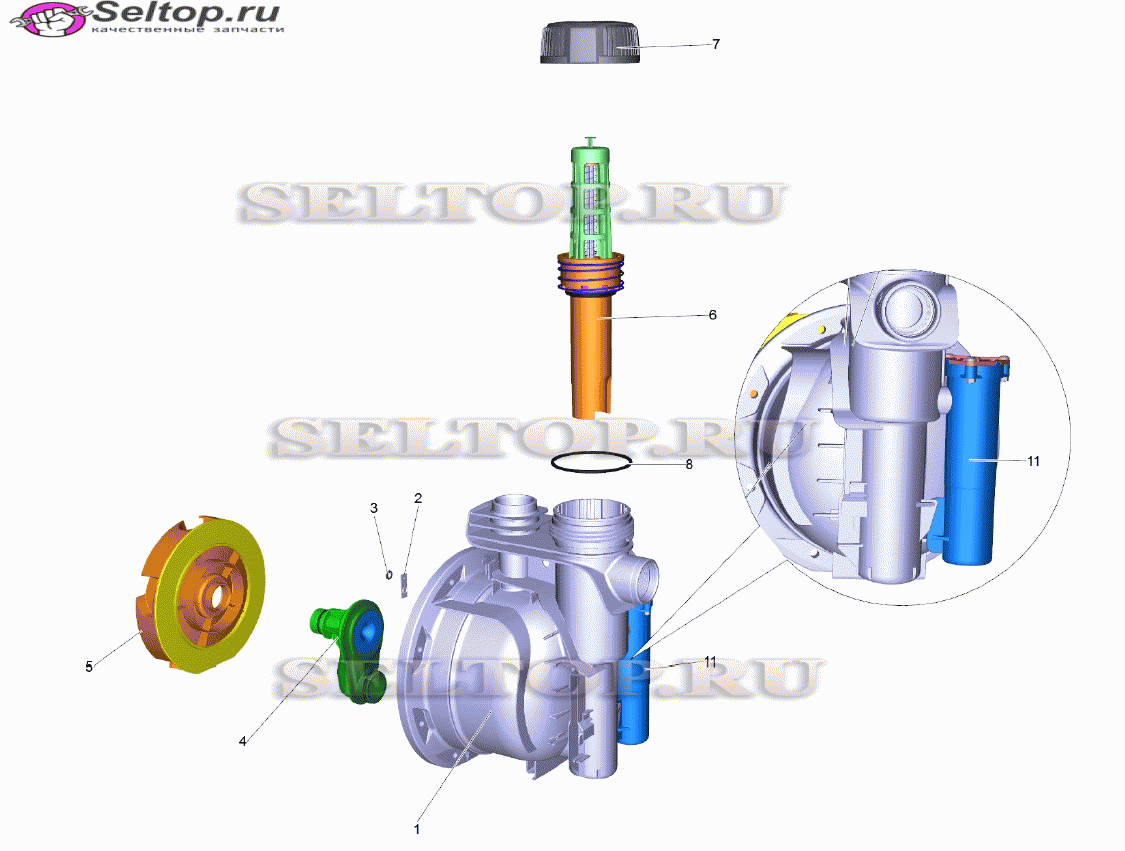 Головка насоса комплектный BP 3 Home Garden