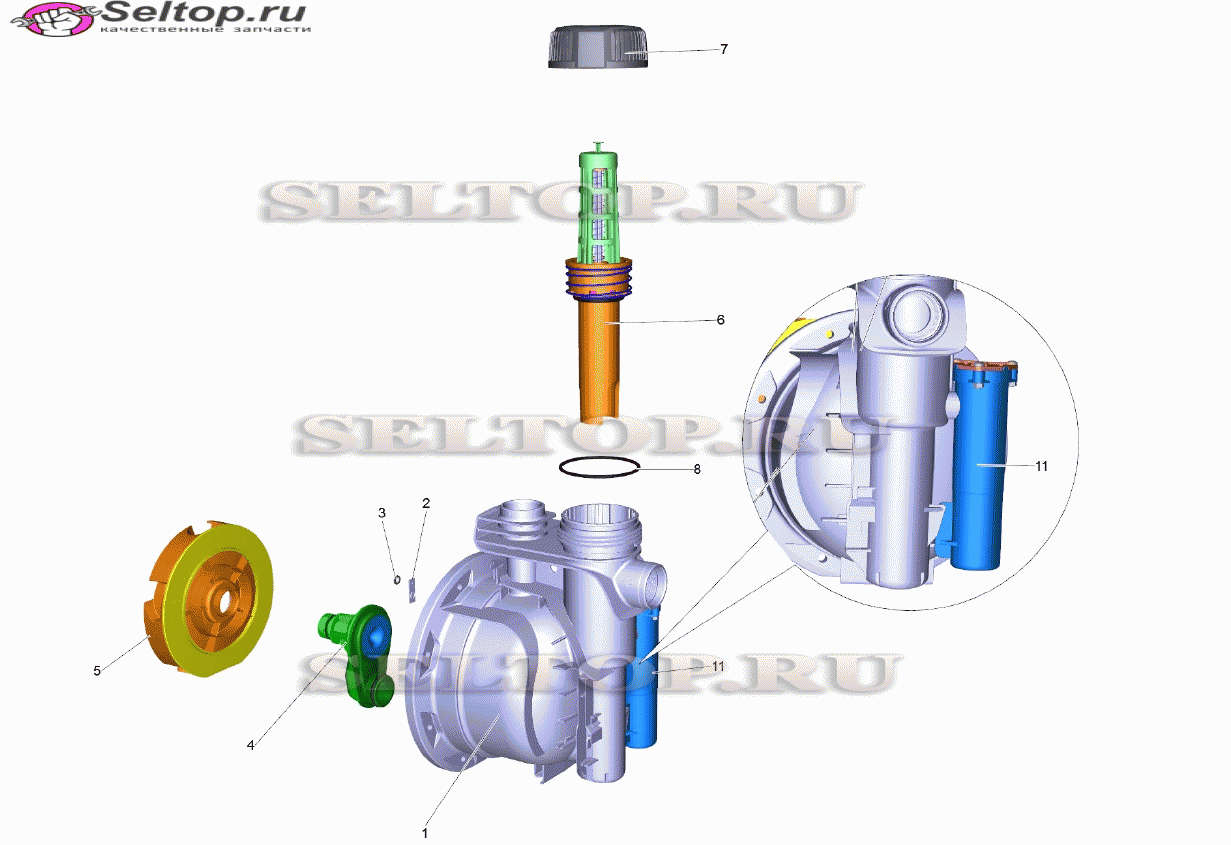 Головка насоса комплектный BP 4 Home Garden