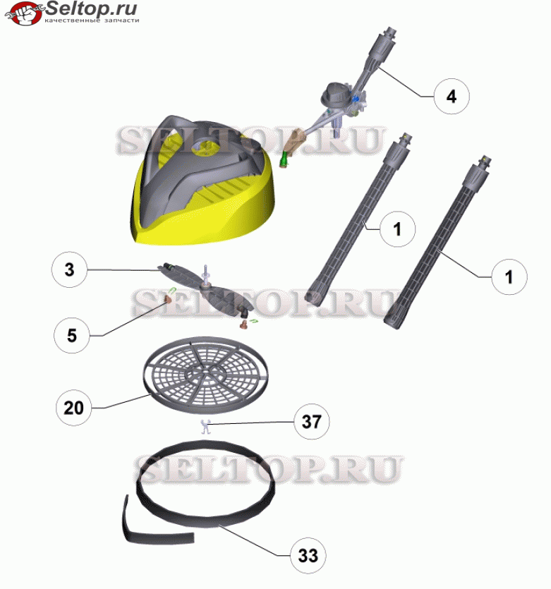 Перечень запасных деталей T 450 (5.972-951.0)