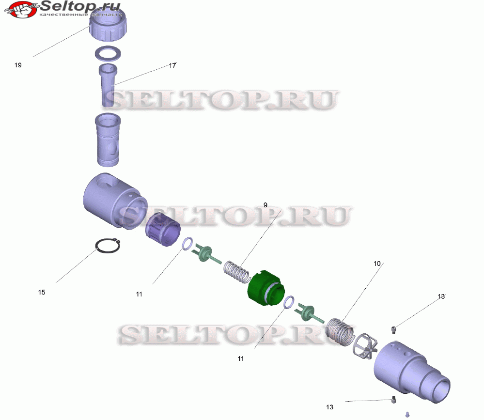 МК обратный клапан 3/4 ERSTATTER 6412-5 (2.641-374.0)