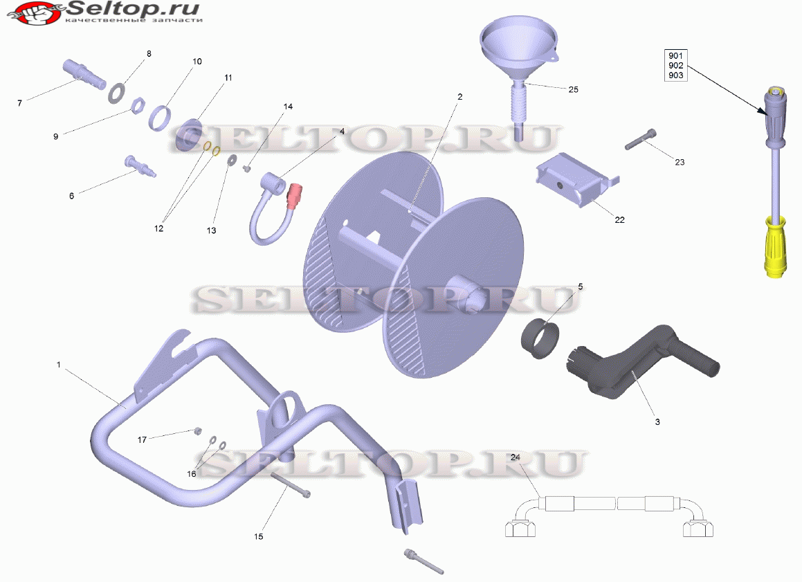 Перечень запасных деталей МК барабан для (5.974-306.0)