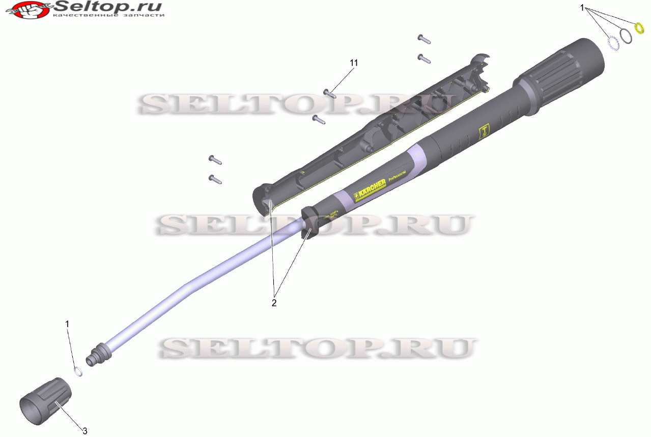 Струйная трубка TR 840 mm (4.112-006.0)