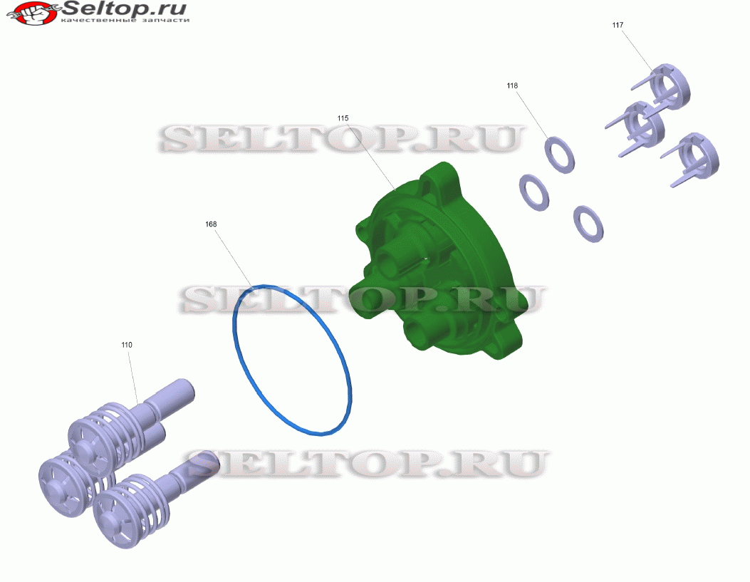 Поршневая направляющая kpl.