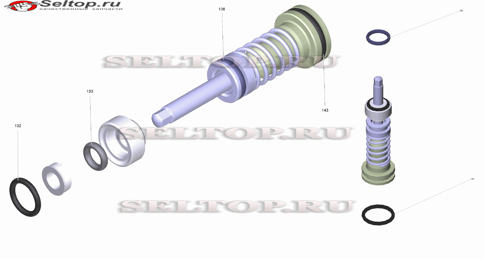 Распределительный поршень в сборе (2.885-408.0)