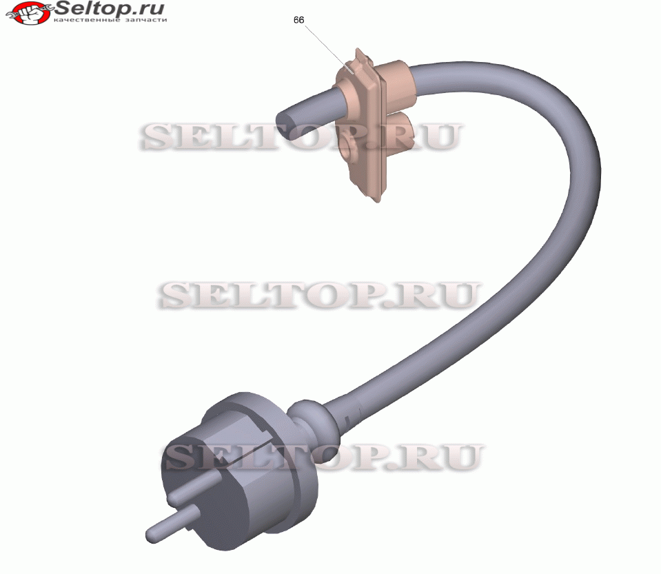Кабель с вилкой (6.650-201.0)