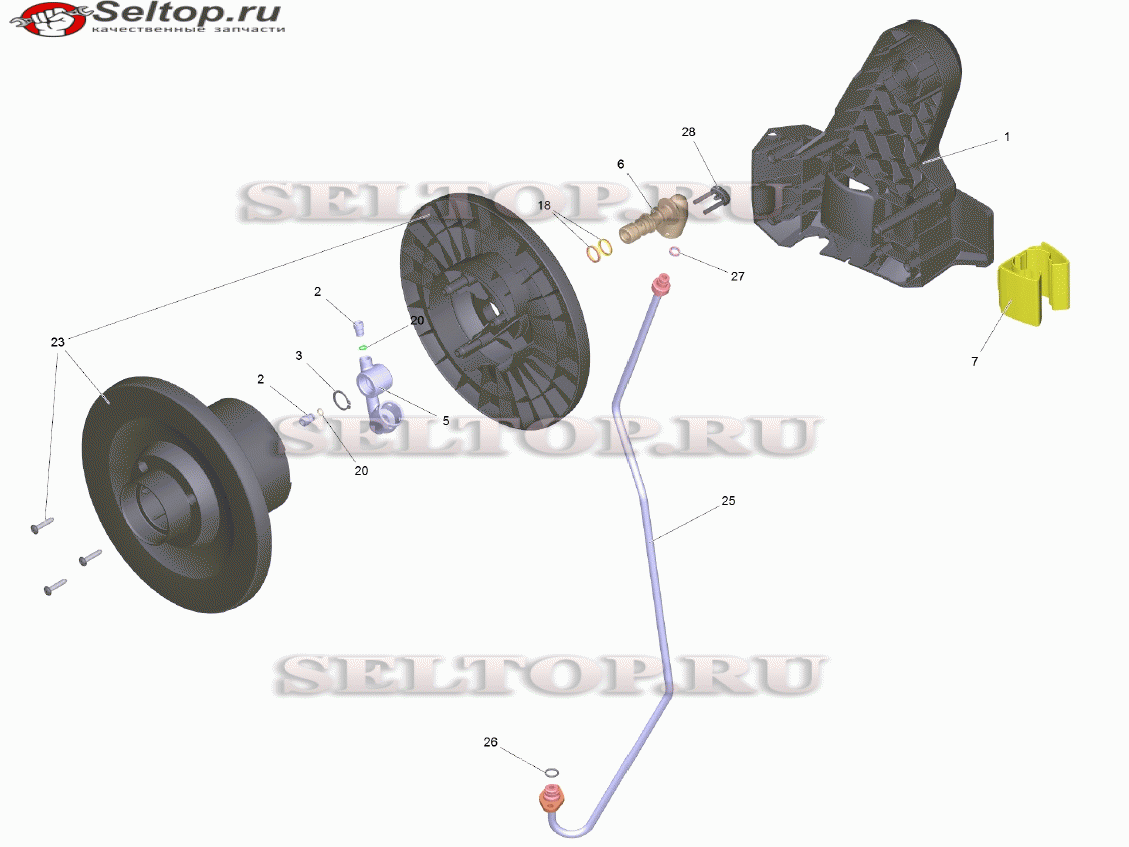Барабан для намотки шланга комплектный
