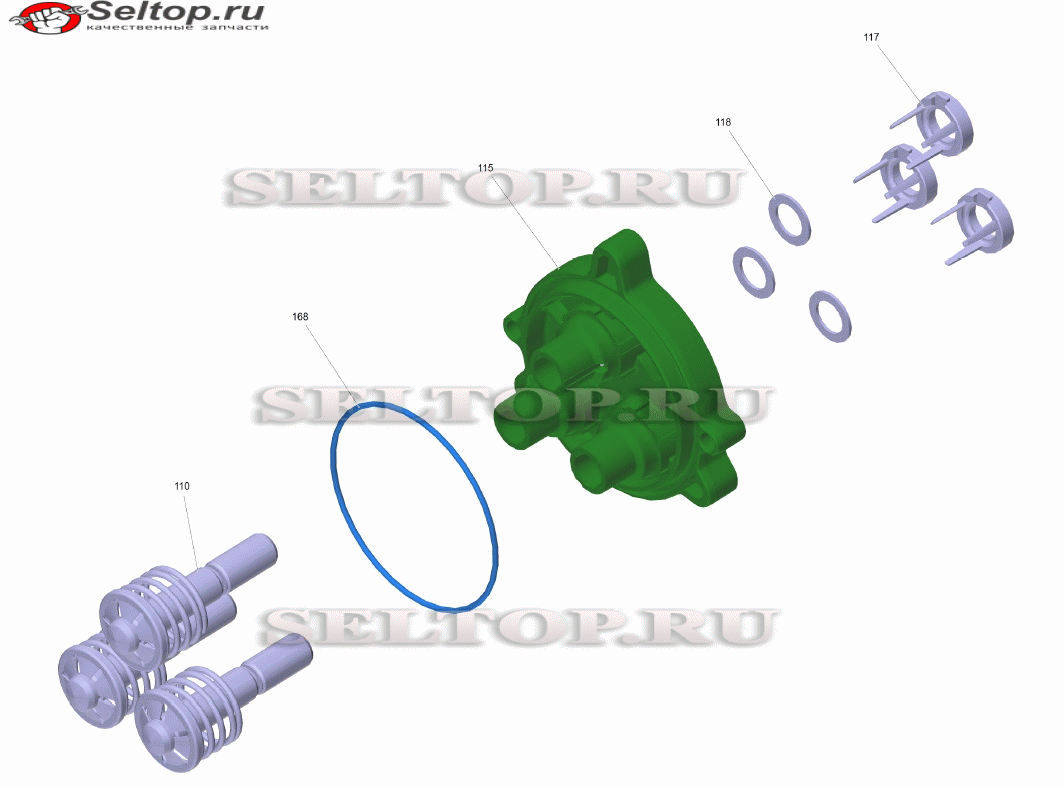 Поршневая направляющая комплектный