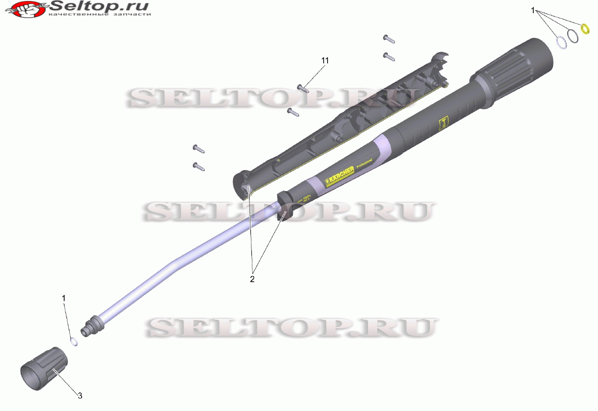 Струйная трубка TR 840 mm (4.112-006.0)