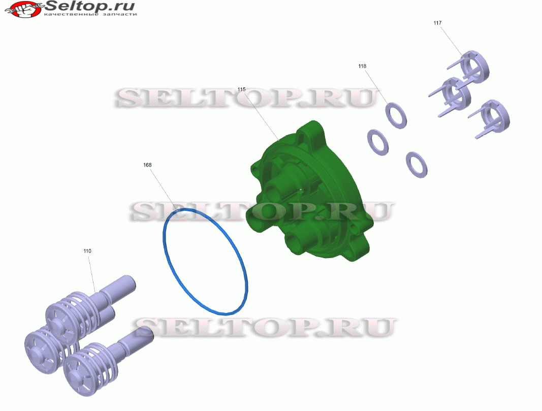 Поршневая направляющая комплектный