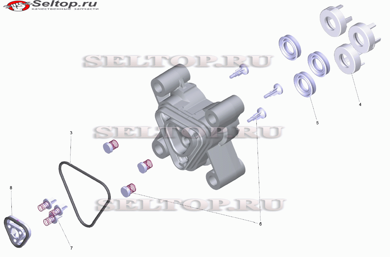 Головка насоса Alu FC RIC (9.002-456.0)