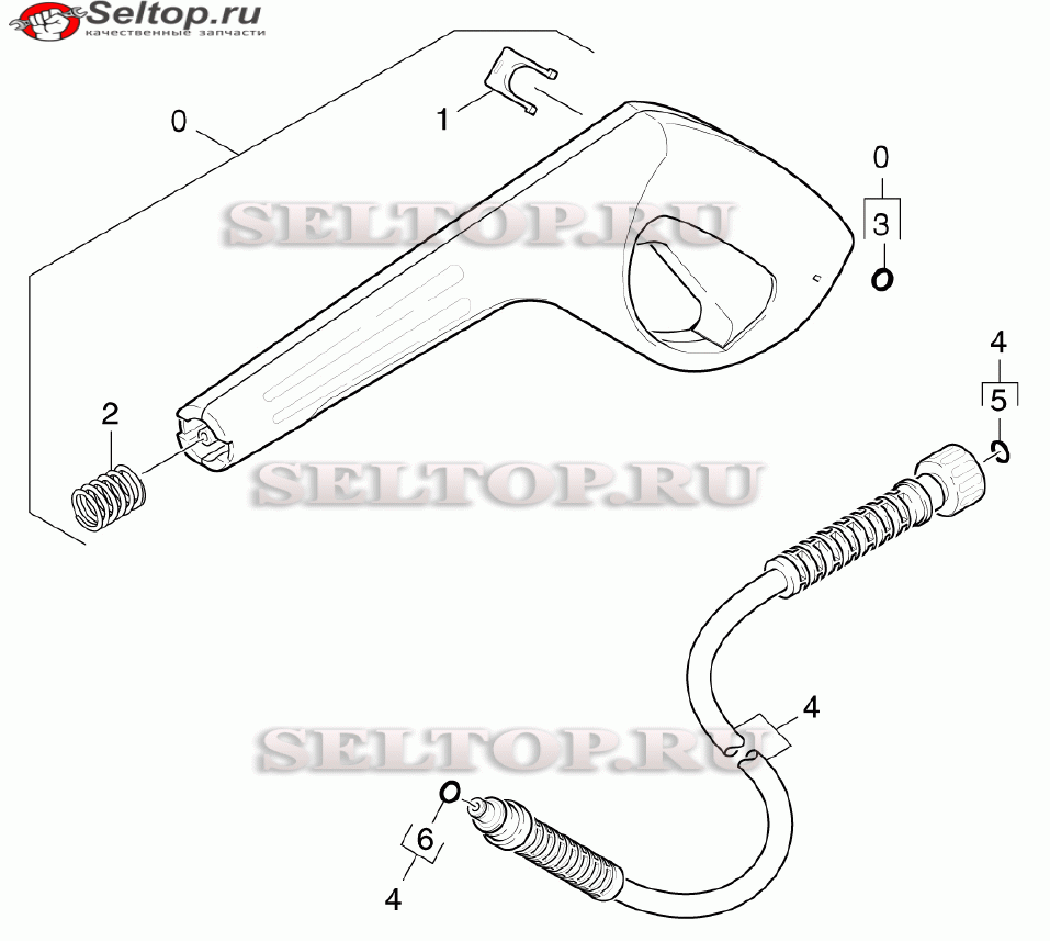 Pучной пистолет-распылитель (вариант 1)