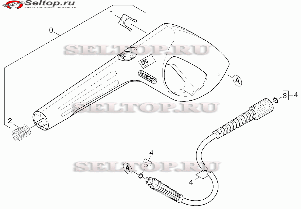 Pучной пистолет-распылитель (вариант 2)