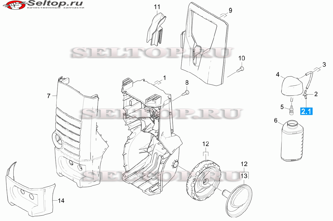 Корпус для мойки Керхер K 4.85 MD ALU (1.950-305.0)