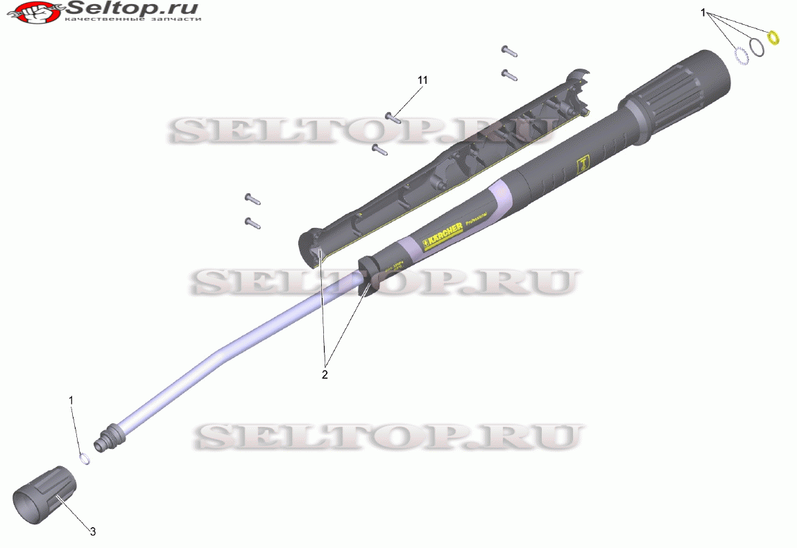 Струйная трубка TR 840 mm (4.112-006.0)