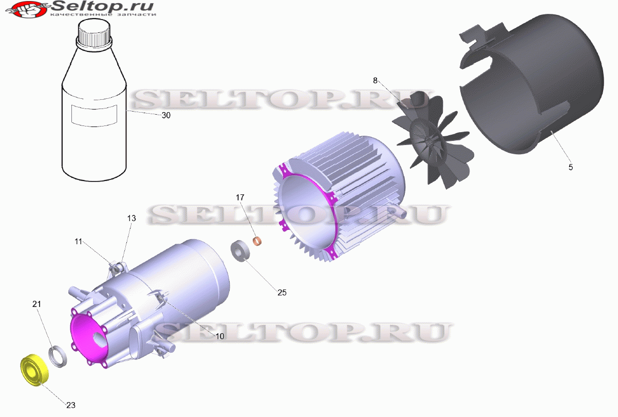 Мотор комплектный HD 6/15 M (D128)