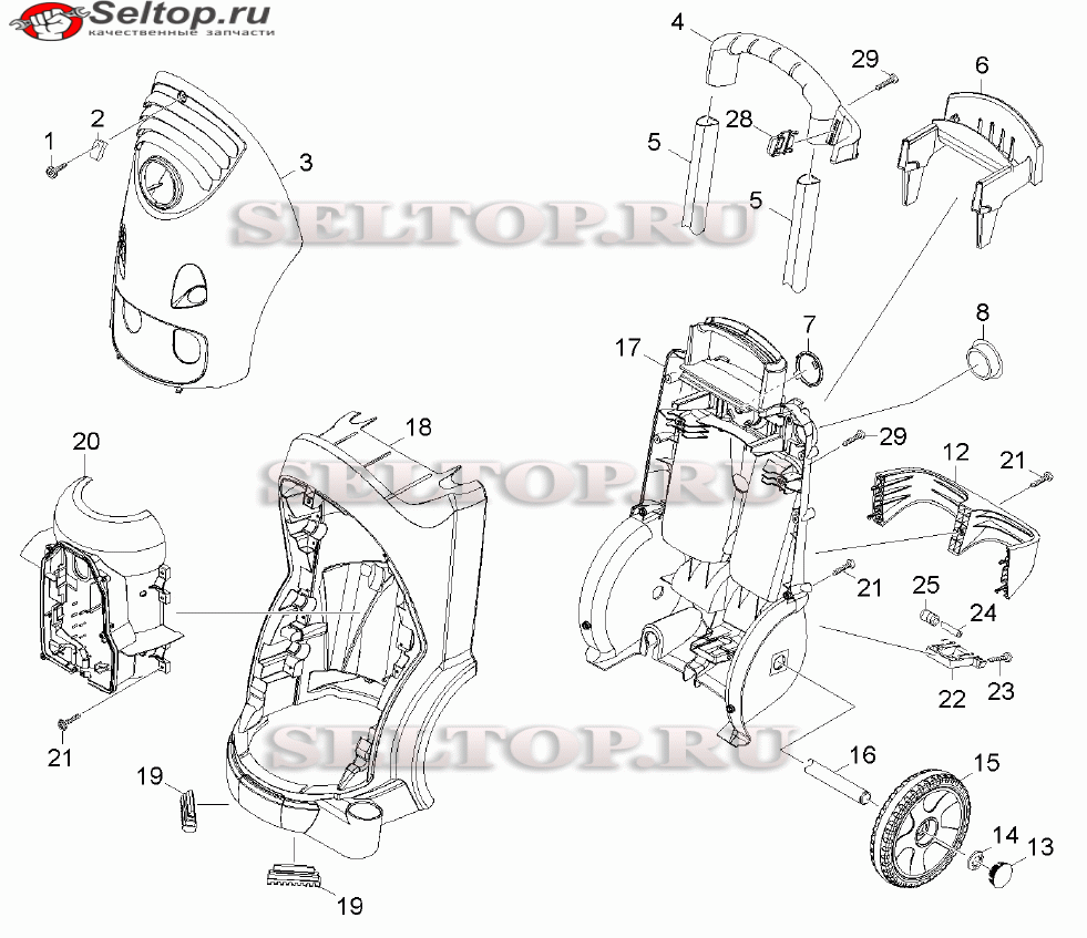 Корпус для мойки Керхер HD 6/16-4 M Classic (1.524-909.0)