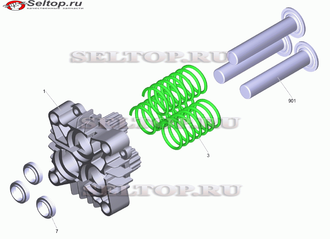 Прямолинейная направляющая комплектный H