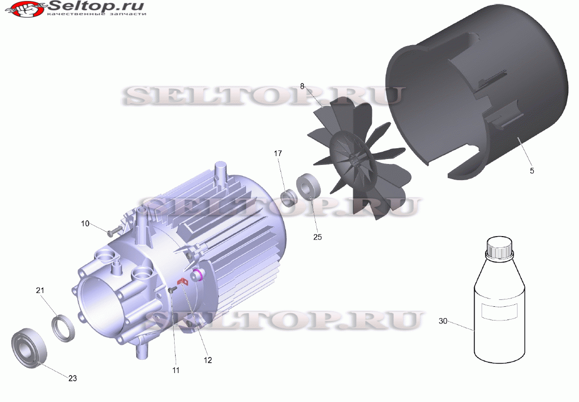 Мотор комплектный HD 7/14-4 M (D145)