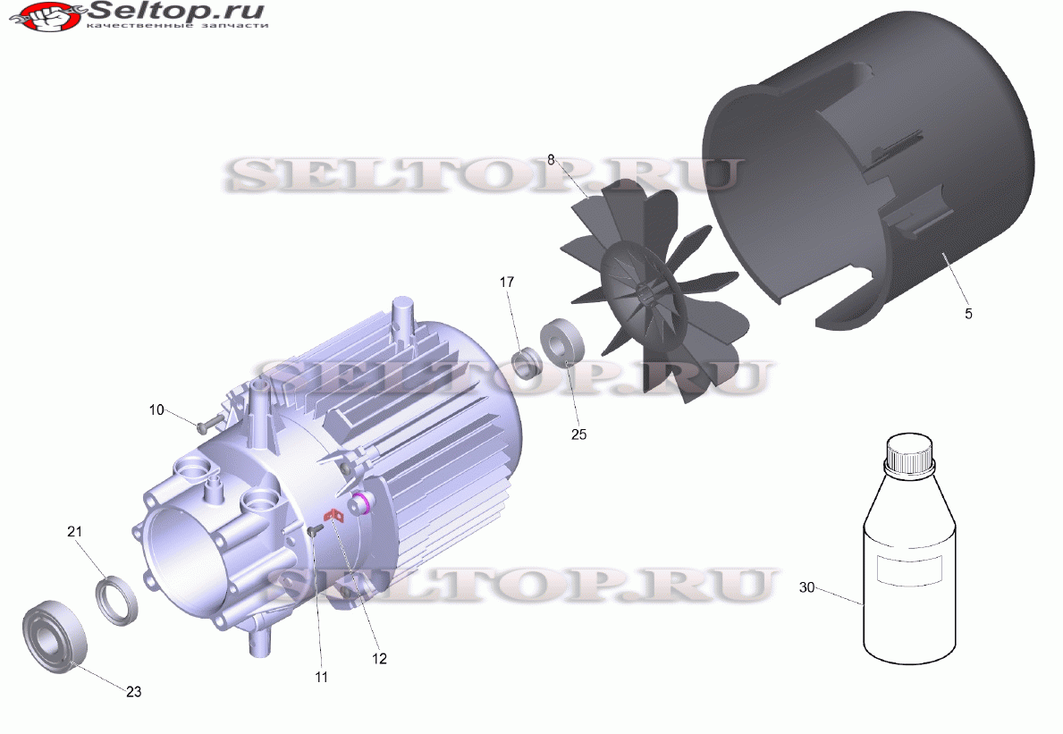 Мотор комплектный HD 7/14-4 M (D145)
