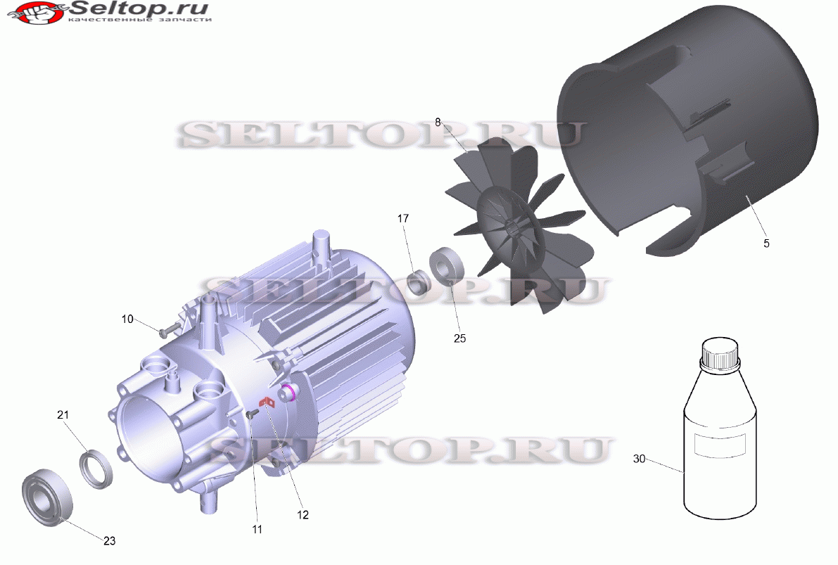 Мотор комплектный HD 7/14-4 M (D145)