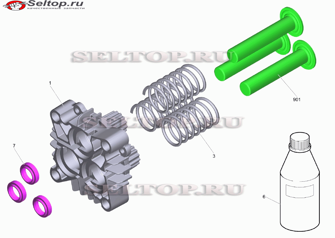 Прямолинейная направляющая комплектный H