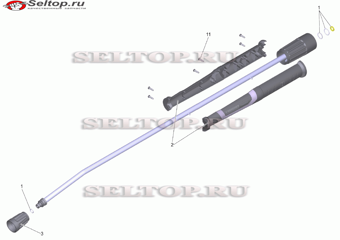 Струйная трубка TR 1050 mm (4.112-000.0)
