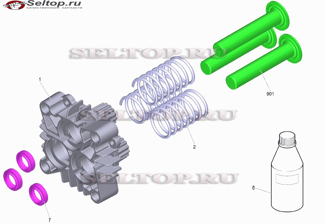 Прямолинейная направляющая комплектный H