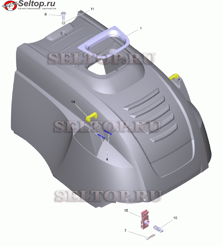 Крышка аппарата комплектн.только д/замен