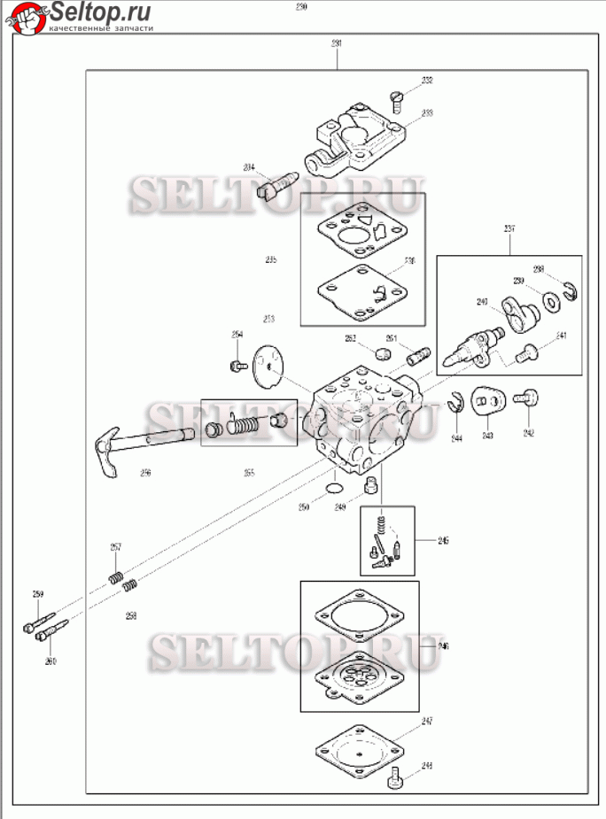 Карбюратор для Makita DCS 4300I