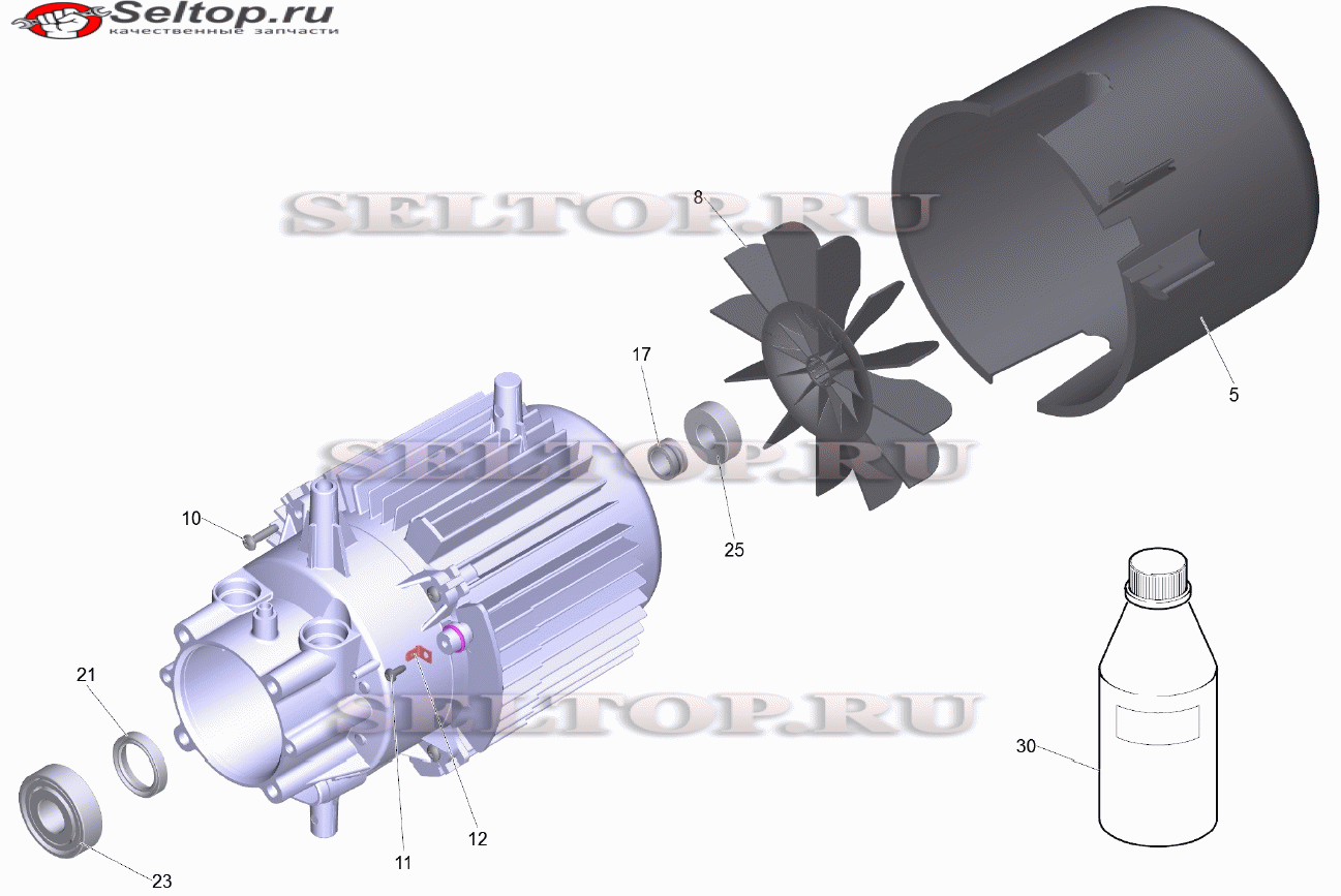 Мотор комплектный HD 8/18-4 M (D145)