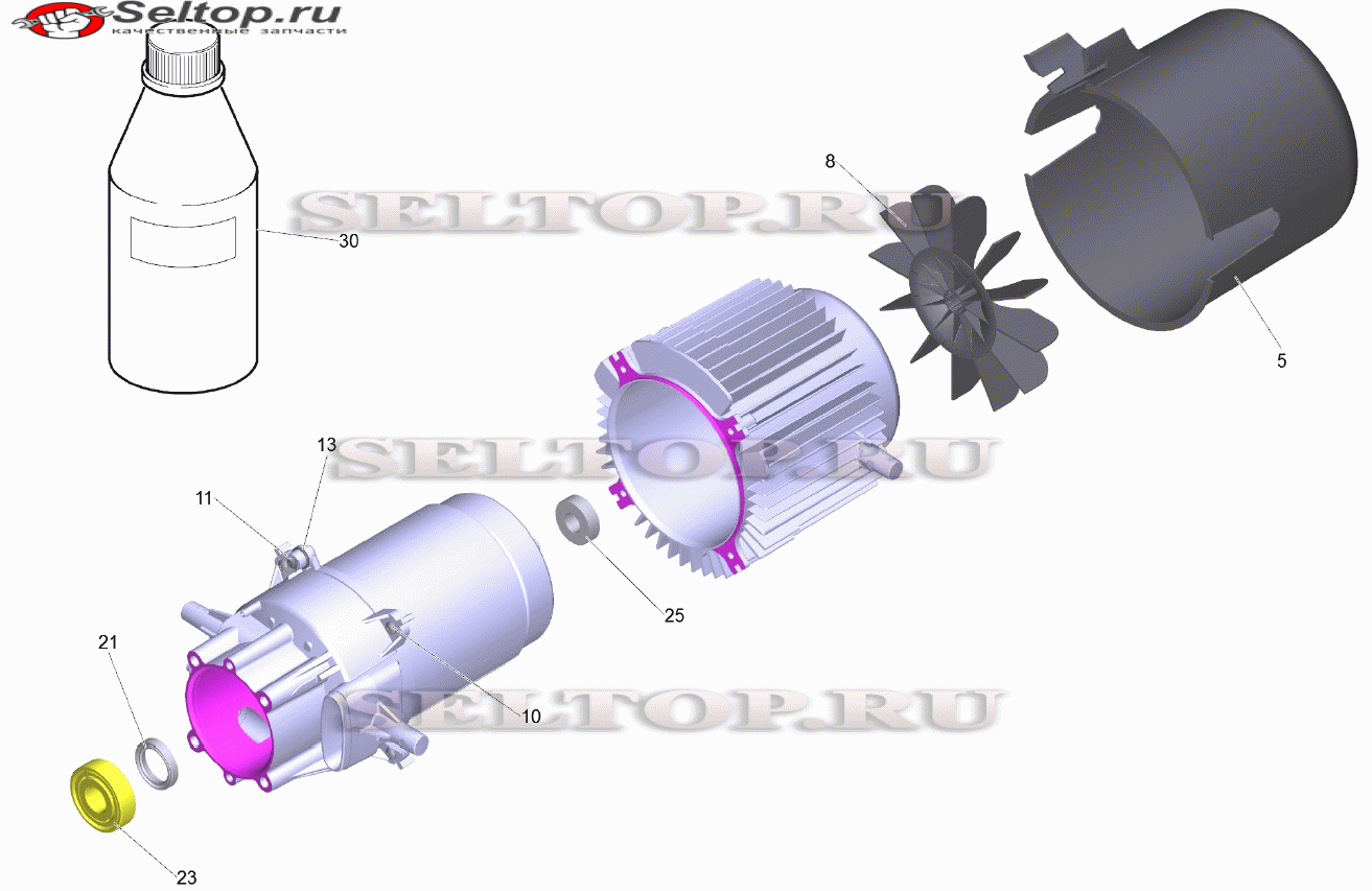 Мотор комплектный HD 7/17 M (D128)