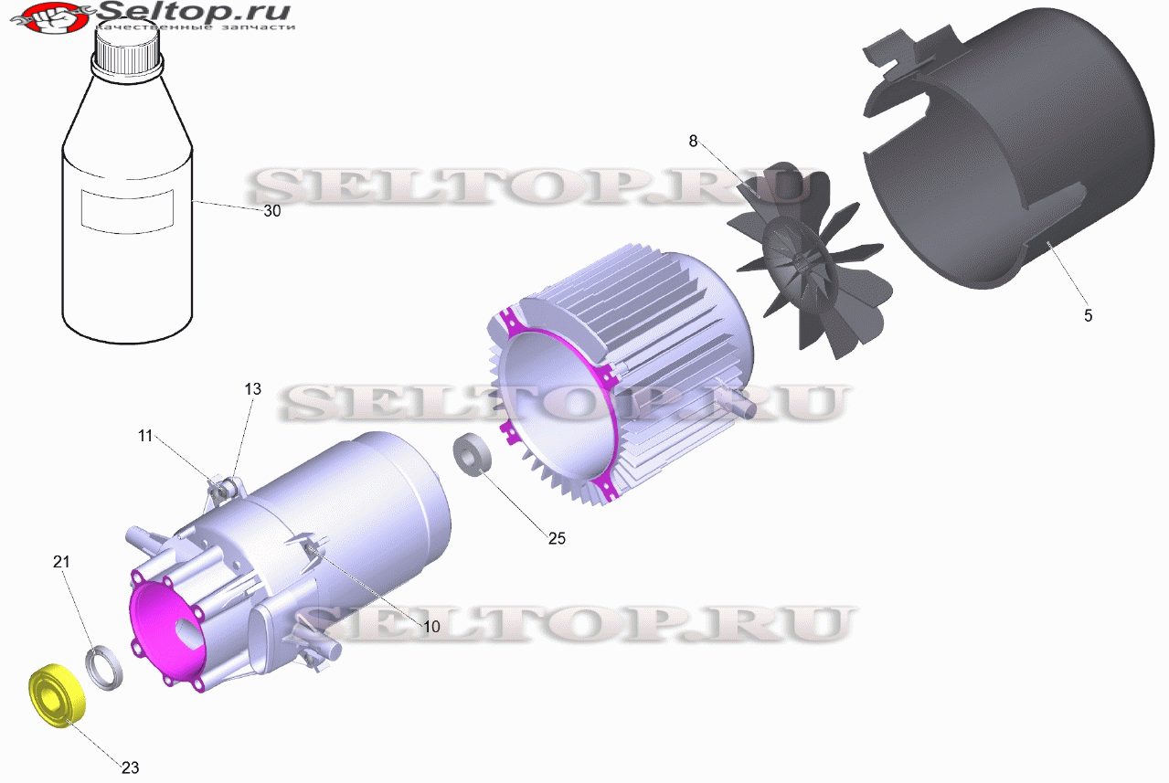 Мотор комплектный HD 7/17 M (D128)