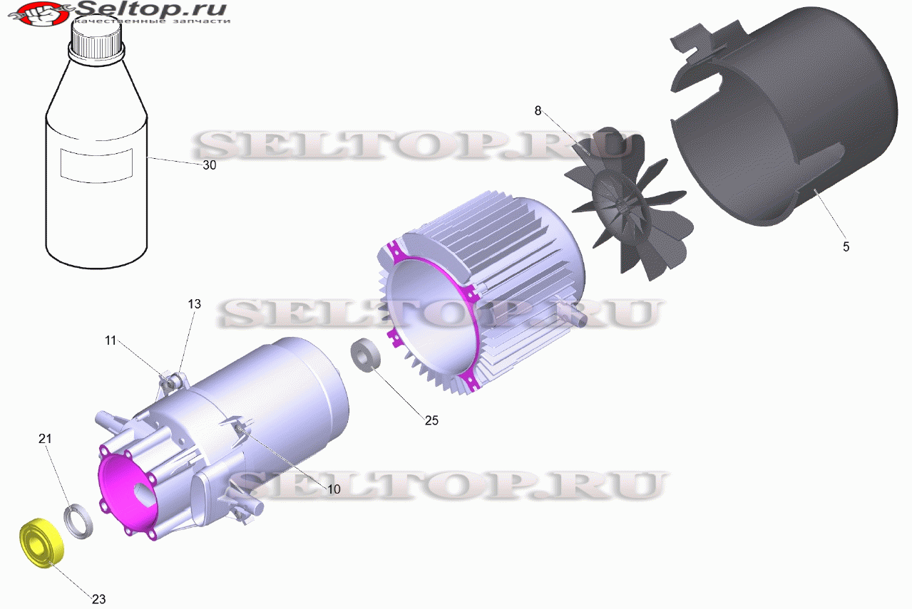 Мотор комплектный HD 7/17 M (D128)