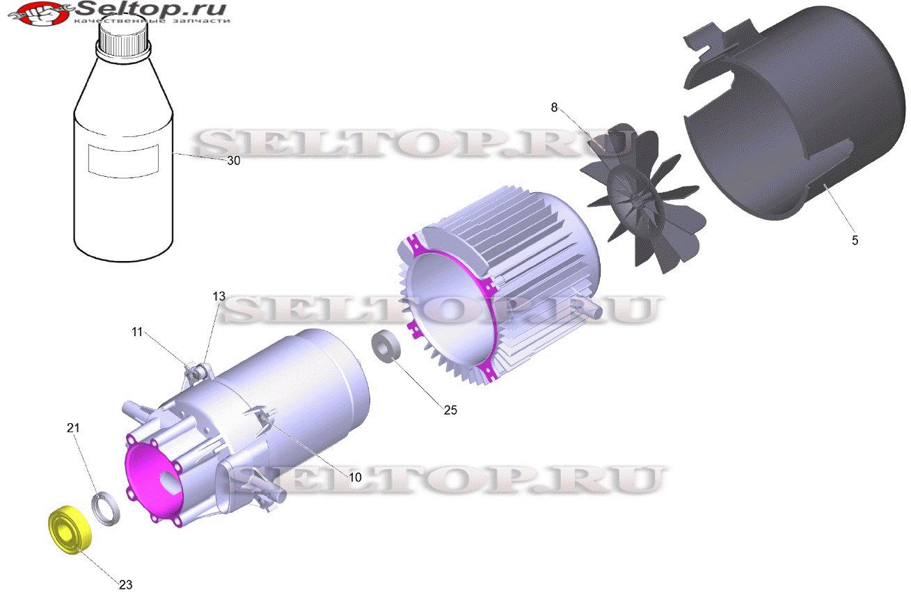 Мотор комплектный HD 7/17 M (D128)