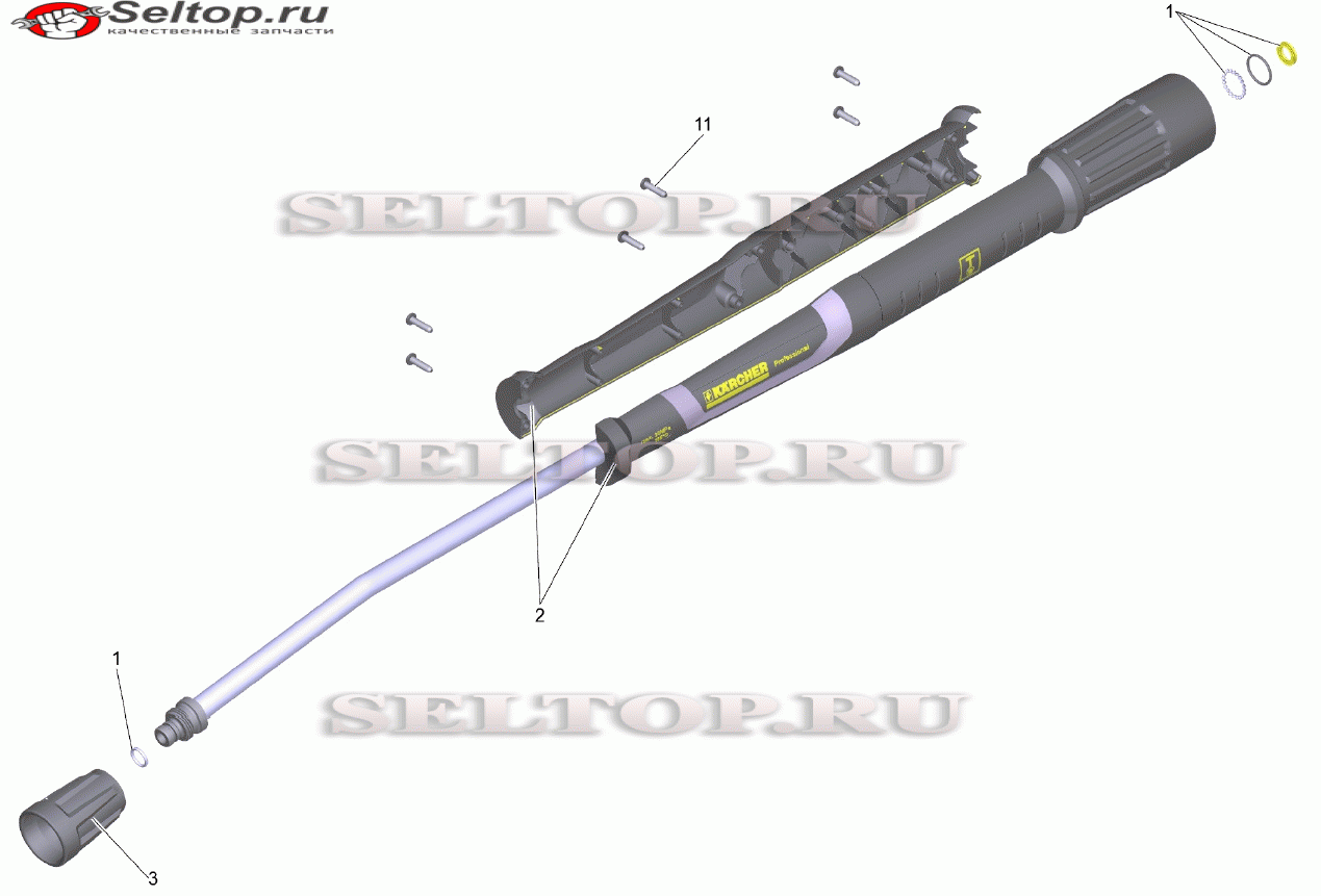 Струйная трубка TR 840 mm (4.112-006.0)