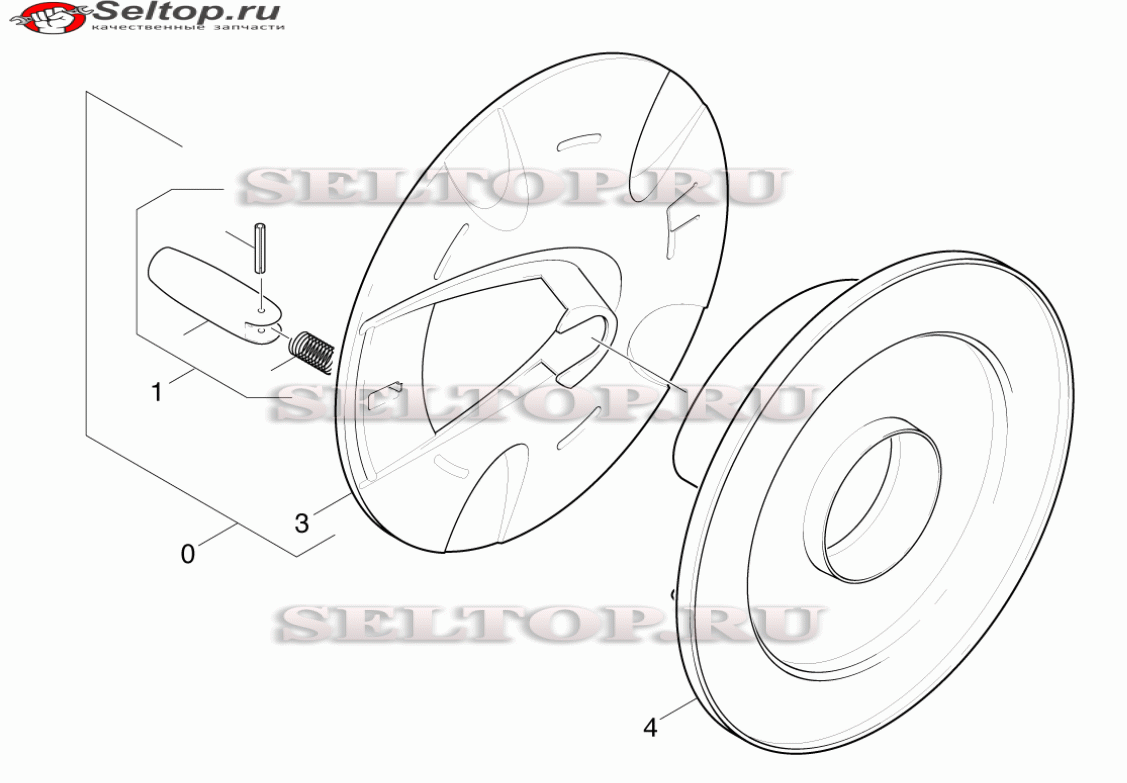Барабан для намотки шланга (вариант 1)