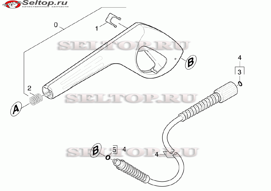 Pучной пистолет-распылитель (вариант 3)